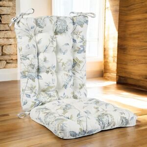 Set Of 2 Whispering Hydrangea Never Flatten Rocker Chair Cushion Cottagecore NIP